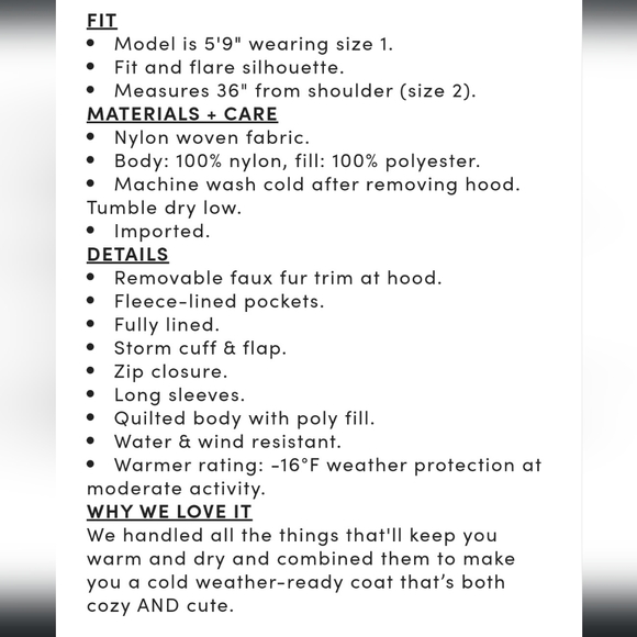 Fur Trim Fit and Flare Puffer Jacket - Picture 6 of 10